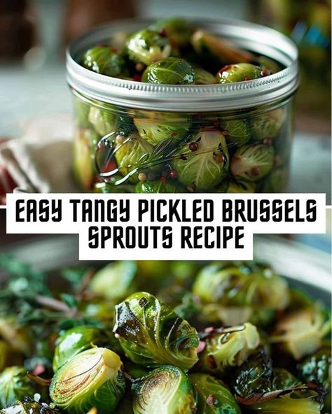 My Grandpa's Easy Recipes | 🌱✨ Dive into the tangy world of homemade pickles with these Crisp Pickled Brussels Sprouts | Facebook Pickled Brussels Sprouts Recipe, Pickled Brussel Sprouts, Blt Salad Recipe, Blt Salad, Sprouts Recipe, Homemade Pickles, Brussels Sprouts Recipe, Tangier, Brussels Sprouts