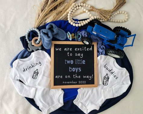 Gender Reveal Social Media, Boy Ultrasound, Pregnacy Announcement, Boy Pregnancy Announcement, Social Media Baby Announcement, Boy Pregnancy, Gender Reveal Boy, Twin Gender Reveal, Digital Twin