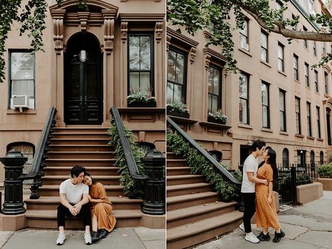 Brooklyn Heights Anniversary session | Thuhien+Xander - Anais Possamai Photography Nyc Engagement Shoot, Nyc Photoshoot, Brooklyn Winery, City Engagement Photos, Brooklyn Heights, City Engagement, Beach Engagement Photos, Mountain Engagement, Nyc Wedding