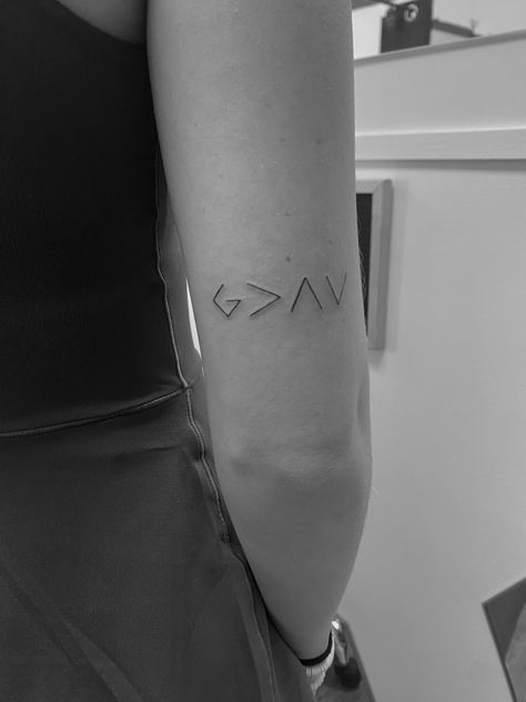 G Is Greater Than Highs And Lows Tattoo, Greater Than The Highs And Lows Tattoo, Gods Greater Than Highs And Lows Tattoo, God Is Greater Than The Highs And Lows Tattoo, God Is Greater Than The Highs And Lows, Highs And Lows Tattoo, G Tattoo, God Tattoos, Classy Tattoos