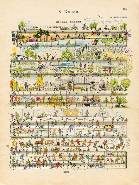 Tiny Illustrations on Russian Music Partitions – Fubiz Media Kunstjournal Inspiration, 심플한 그림, Sheet Music Art, Musical Notes, Art And Illustration, Wedding Dance, Dance Poses, Choreography Videos, Art Watercolor