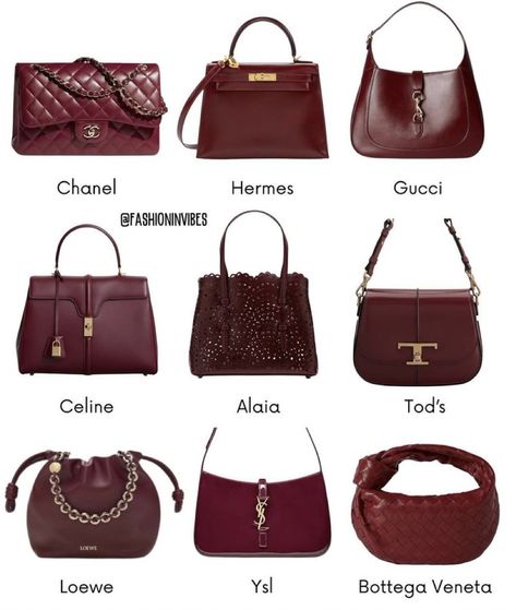 Red Leather Bag Outfit, Burgundy Bag, Expensive Bag, Red Leather Bag, My Style Bags, Girly Bags, Red Bag, Red Purses, Luxury Purses