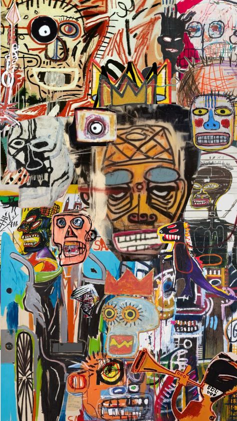 The faces of Jean-Michel Basquiat #basquiat Jean Michel Basquiat, Jean Michel, Art