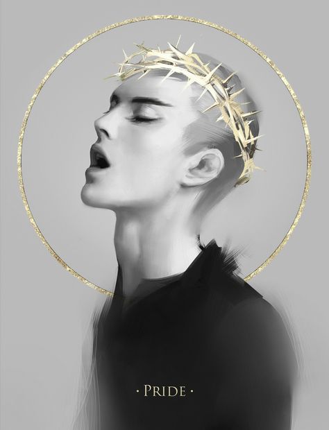 •pride• Drawing Feelings, 7 Sins, 7 Deadly Sins, Wow Art, Art And Illustration, Seven Deadly Sins, Boy Art, Pretty Art, Dark Art