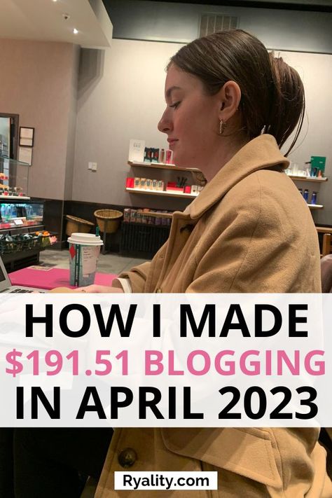 Everything I did to make almost $200 in one month as a new blogger! College blog income report 2023 Blogging Income, Earn Easy Money, April April, Income Report, Blog Income Report, Easy Ways To Make Money, Learn Pinterest, Blogging Inspiration, Blog Income