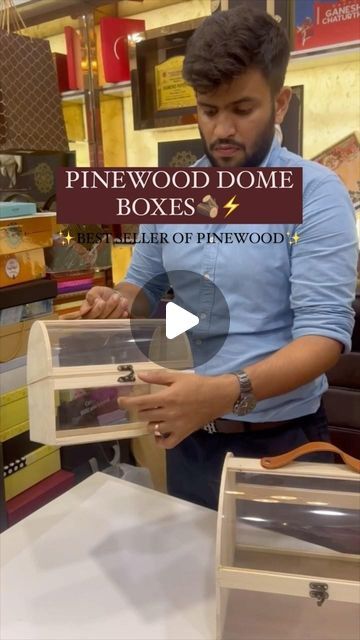 Diamond Paper Co. on Instagram: "Delight & Surprise with Pinewood Dome Boxes for your curated hampers🪵⚡️ Perfect for curating Bespoke Gift Packages & Hampers!  . . . . . DM us to place an order!  Customisations & sizes available🤝 . . [Pinewood Boxes, Dome Boxes, Packaging Solutions, Diamond Paper Company, Trending Reel, Viral, Reels, Boxes, Printing, Packaging Boxes, Baskets, Trays, Pinewood Trays, Pinewood Boxes]" Gift Hampers Packaging, Hampers Packaging, Hamper Gift Basket, Diy Diwali Decorations, Gift Packages, Diwali Diy, Boxes Packaging, Viral Reels, Bespoke Gifts