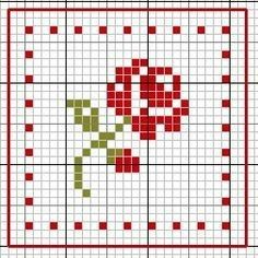 Tiny Cross Stitch, Small Cross Stitch, Pola Kristik, Mini Cross Stitch, Cross Stitch Cards, Cross Stitch Rose, Simple Cross Stitch, 자수 디자인, Stitch Flowers