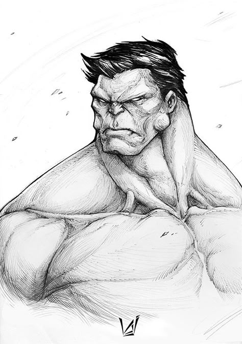 #Hulk #Fan #Art. (Hulk) By: Álvaro Jiménez. ÅWESOMENESS!!!™ ÅÅÅ+ Hulk Drawing Sketches, Hulk Drawing, Hulk Fan Art, Hulk Sketch, Hulk Artwork, Marvel Art Drawings, Easy Draw, Hulk Art, Drawing Superheroes