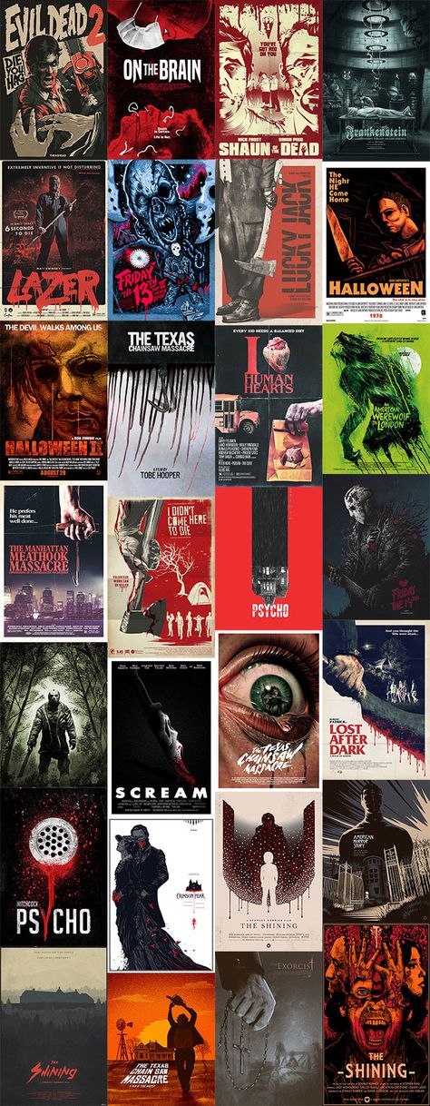 The run up to Halloween is the perfect time to absorb some inspiration from horror films! Designers, artists and illustrators love to produce fan art for their favourite movies, and the scary film genre provides plenty of creative avenues for them to explore. In today’s showcase I present 30 freakishly good alternative movie posters and … Horror Movies List, Scary Films, Good Movie, Movie Artwork, Best Movie Posters, Film Genres, Movies List, Horror Movie Art, Movie Posters Design