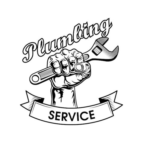 Plumber Logo Design, Plumbers Logo, Plumbing Logo Design, Maintenance Logo, Plumbing Logo, Logo Service, Patriots Logo, House Logo Design, Service Logo