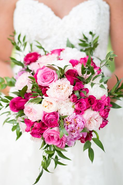 Different Shades Of Pink Flower Bouquet, Mixed Pink Bouquet, Fushia Wedding Bouquet, Magenta Roses Bouquet, Wedding Arch Pink And White Flowers, Fuschia Bridal Bouquet, Fushia Flower Bouquet, All Pink Wedding Flowers, Hot Pink And White Wedding Flowers