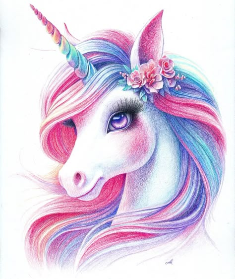 Scanned version for my Etsy shop🦄🌈. . . . . #colourpencilart #nurserydecor #nurseryprints #prismacolorpencils #whimstical #unicorn #unicornprint Drawings Of Unicorns, Drawing Unicorn, Rainbow Unicorn Drawing, Unicorn Drawings, Unicorn Cartoon, Unicorn Art Painting, Cute Unicorn Drawing, Unicorn Sketch Pencil, Colourful Unicorn Art