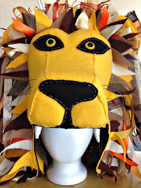 Luna Lovegood Lion Hat, Luna Lovegood Lion, Luna Lovegood Costume, Lion King Musical, Lion Hat, Harry Potter Luna Lovegood, Lion King Jr, Lion Costume, Harry Potter Cosplay