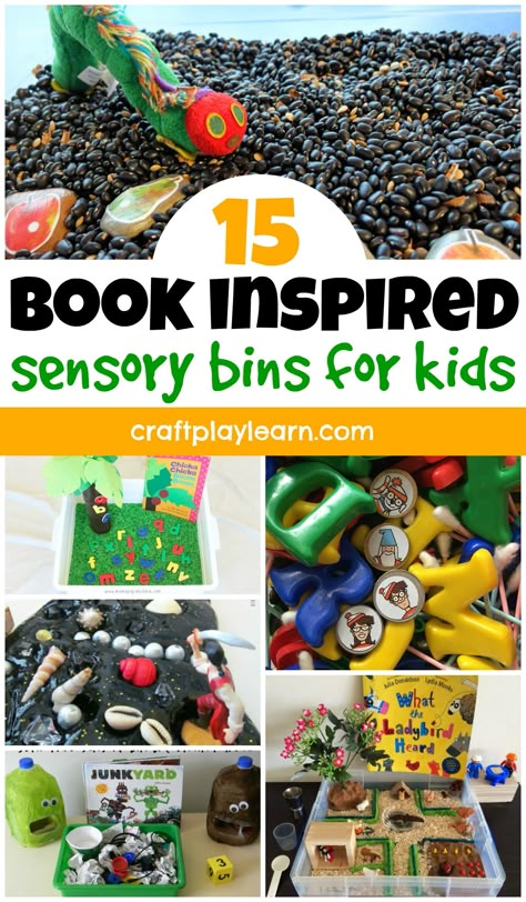 So you’ve probably added a few good books to your little one’s collection, and have even developed a bedtime reading routine. That’s awesome. But what if I told you there was a way to take it all up a notch and make reading an even more fun and interesting activity?  In already? You should be! I’ve actually compiled a list of some of the best sensory bins inspired by books. Scroll down to check if your little one’s favorite book made its way in there, and if it did, just get started on it alread Sensory Bins Based On Books, Sensory Bin Literacy, Sensory Bins With Books, Sensory Table Fillers For Preschool, Library Preschool Activities, Sensory Bins For 2nd Grade, 3rd Grade Sensory Bins, Speech Sensory Bins, Sensory Story Ideas