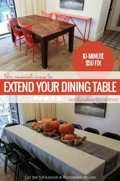 Thanksgiving Hacks, Big Dining Table, Diy Dining Room Table, Dining Table With Leaf, Plywood Table, Build A Table, Diy Table Top, Thanksgiving Dinner Table, Diy Dining Room