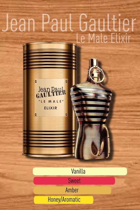 Jean Paul Gaultier Le Male Elixir is a bold and seductive fragrance designed for men. Le Male Elixir combines warm and spicy notes with a sensual undertone, creating a fragrance that exudes confidence and allure. The scent opens with a burst of fresh bergamot and spicy cardamom, which instantly captivates the senses. As it settles, a heart of lavender and iris adds a refined elegance to the fragrance, while a base of vanilla, amber, and woods provides a rich and comforting warmth. Pub Parfum, Le Male Elixir, Butterfly Swords, Seductive Fragrance, Jean Paul Gaultier Le Male, Winter Scents, Warm Fragrance, Le Male, Tshirt Design Men