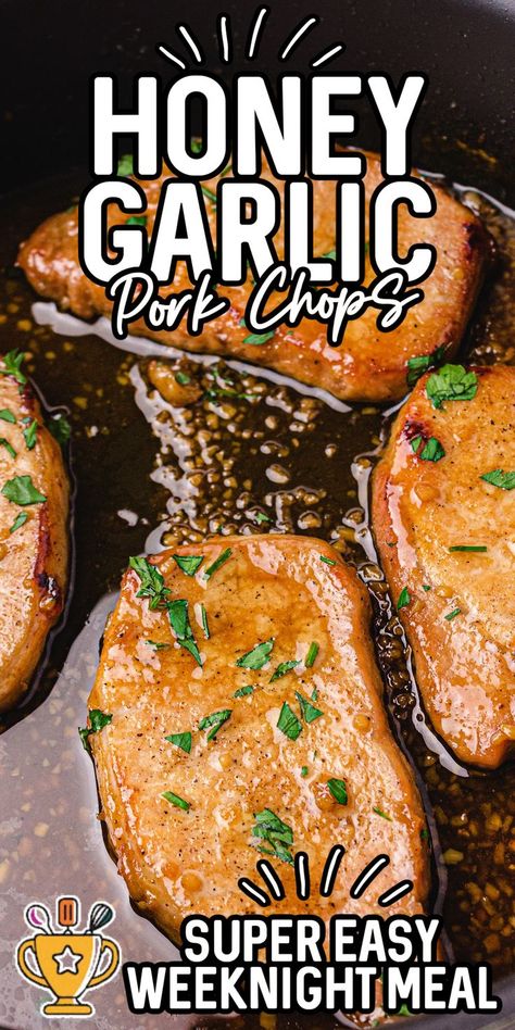 Honey Garlic Pork Chops Delicious Pork Chops, Honey Glazed Pork Chops, Leftover Pork Chops, Crispy Honey Chicken, Garlic Pork Chops, Honey Garlic Pork, Honey Garlic Pork Chops, Tender Pork Chops, Flavorful Dinner