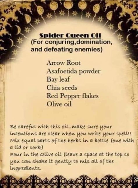 Hoodoo Oil Recipes, Hoodoo Recipes, Oil Spells, Witch Oils, Spell Recipes, Baneful Magick, Magick Crafts, Banishing Spells, Magical Oils