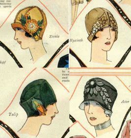 The   Vintage   Pattern   Files: 1920's Sewing - Cloche Hats Cloche Hat Pattern, 1920s Hats, Sewing Patterns Free Women, Sewing Hats, Cloche Hats, Trendy Sewing Patterns, Flapper Hat, Hat Patterns To Sew, Trendy Sewing