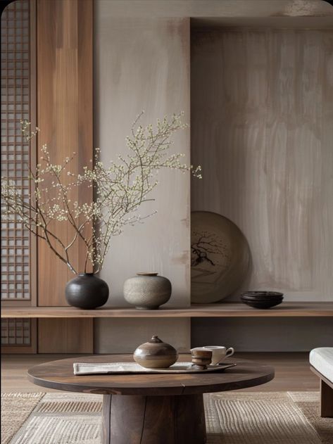 Japandi And Wabi Sabi, Wabi Sabi Living Room Interior Design, Wabi Sabi Interior Living Rooms, Contemporary Wabi Sabi, Wabi Sabi Home, Wabi Sabi House, Wabi Sabi Living Room, Interior 2024, Wabi Sabi Interior Design