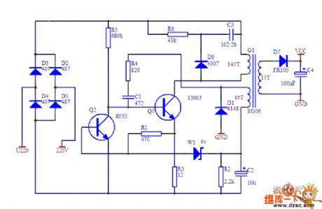 Micro-switching power supply circuit diagram - power_supply_circuit - Circuit Diagram - SeekIC.com Power Supply Circuit Diagram, Switched Mode Power Supply, Dc Circuit, Power Supply Circuit, Electronic Schematics, Electronic Circuit Projects, Circuit Projects, Circuit Diagram, Electronics Circuit