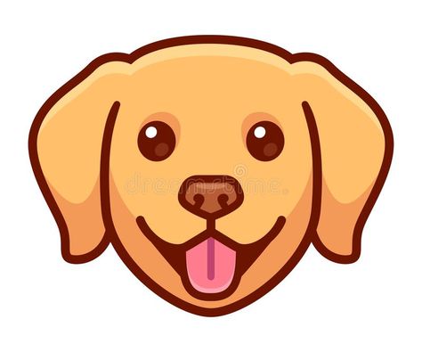 Cute cartoon Golden Retriever dog face. Funny cartoon Golden retriever head drawing. Cute dog portrait, vector clip art illustration vector illustration Cartoon Golden Retriever, Golden Retriever Cartoon, Golden Retriever Drawing, Dog Face Drawing, Dog Portrait Drawing, Perros Golden Retriever, Head Drawing, Cartoon Faces, Mini Drawings