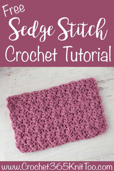 Sedge Stitch Crochet, Crochet Sedge Stitch, Crochet Dish Scrubber, Sedge Stitch, Wave Blanket, Crochet Blanket Video, Crochet Conversion Chart, Crochet Stitches Symbols, Afghan Stitch