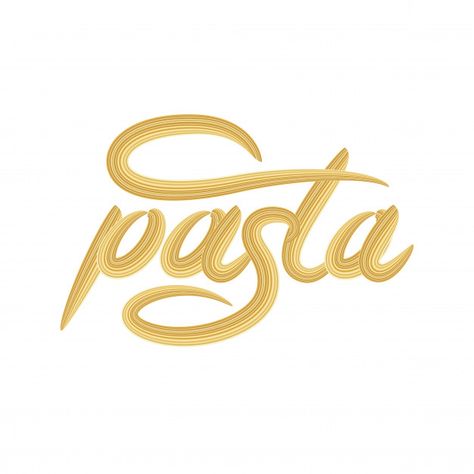 Pasta Logo Design Ideas, Pasta Logo Design, Pasta Restaurant, Spaghetti Typography, Pasta Design Graphic, Pasta Restaurant Logo, Pasta Logo, Pasta Poster Graphic Design, Pasta Recipe Illustration