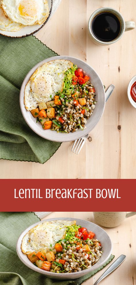 Breakfast Lentil Recipes, Lentils For Breakfast, Lentil Breakfast Recipes, Lentils Breakfast, Lentil Ideas, Breakfast Lentils, Lentil Breakfast, Balance Breakfast, Biblical Eating