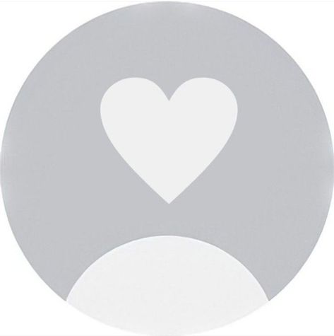 Basic Profile Picture, Grey Heart, Profile Picture, Grey, White