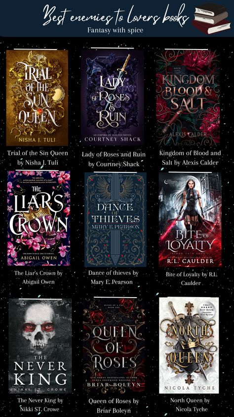 books,reading,enemies to lovers,fantasy,romance Enemies To Lover Pov, Spice Book Recommendations, Fantasy Books With No Spice, Spice Books To Read, Best Enemies To Lovers Fantasy Books, Enemies To Lovers Books No Spice, Fantasy Books With Spice, Enemy To Lovers Books, Enemies To Lovers Fanart