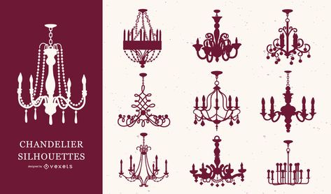 Chandelier Silhouette Set #AD , #Affiliate, #Sponsored, #Set, #Silhouette, #Chandelier Chandelier Logo Design, Silhouette Chandelier, Types Of Chandeliers, Chandelier Silhouette, Event Planner Logo, Planner Logo, Electronic Media, Educational Projects, Layout Template