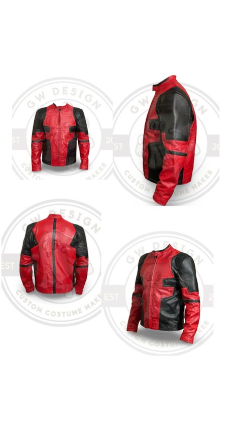 Custom Deadpool-Inspired Leather Jackets https://leatherclosest.com/product/custom-deadpool-inspired-leather-jackets/ Custom Leather Jackets, Custom Leather, Leather Jackets, Deadpool, Leather Jacket, Leather