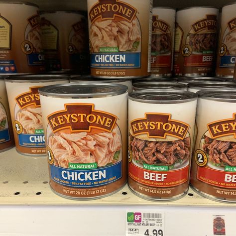 Keystone Beef Recipes, Canned Roast Beef Recipes Kirkland, Soup Base Recipe, Staple Meals, Best Freeze Dried Food, Canned Meats, Can Chicken Recipes, Emergency Prepardness, Lunch Inspiration