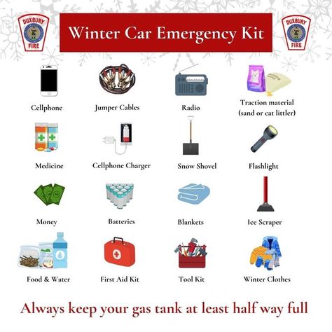 Do you have a winter emergency kit in your car? With New England’s weather, you need to be prepared for anything. Consider building a car emergency kit to be prepared for the next winter storm. ⁠
⁠
#dxfd #emergencykit #wintersafety #caremergencykit #carwinteremergencykit First Aid Kit Checklist For Car, Emergency Car Kit Winter, Car Emergency Kit For Women, Winter Car Emergency Kit, Winter Emergency Kit, Winter Car Kit, Winter Emergency Car Kit, Winter Preparedness, Emergency Car Kit