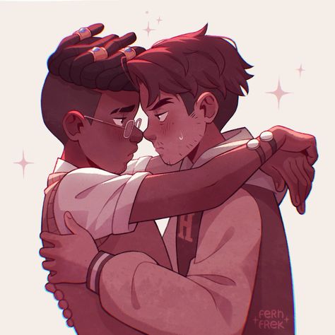 Hunter And Gus Fanart, Mat X Gus, Gus Season 3, Gustholomule Fanart Kiss, Gus And Matt, Vee And Masha, Gus X Matt Fanart, Beta Lumity Fanart, Mattholomule X Gus