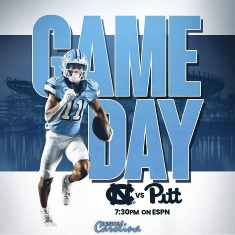 Game Day Instagram Post, Game Day Post, Sports Marketing Design, Gameday Sports, Unc Football, Sports Design Ideas, Sport Graphic, Photoshop Ideas, Sports Media