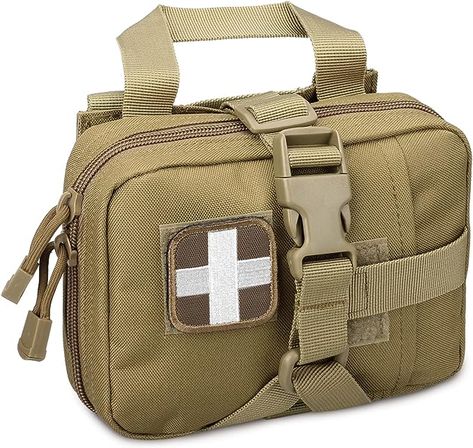 LIVANS Tactical EMT Pouch, Rip Away Molle Medical Pouches IFAK Tear-Away First Aid Kit Emergency Survival Bag for Travel Outdoor Hiking : Amazon.ca: Sports & Outdoors Medic Bag, Molle Backpack, Survival Bag, Molle Pouches, Medical Bag, Molle System, Medical Kit, Bag For Travel, Bug Out Bag