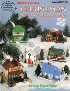 Free Plastic Canvas Pattern Christmas Village Vol 5 Gallery.ru / Фото #1 - 6 - 2in1 Plastic Canvas Christmas Village, Santa Express, Plastic Canvas Books, Tree Plan, Plastic Canvas Pattern, Color Graphing, Christmas Church, Christmas Village Display, Plastic Canvas Christmas