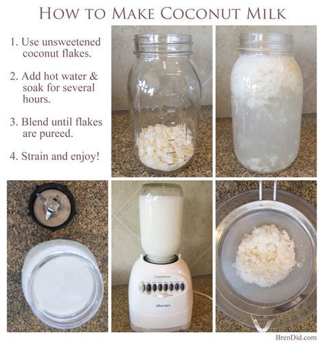 Save money with this easy coconut milk recipe. It's simple and you get free coconut flour! You'll be happy to learn this simple trick from BrenDid.com. Resep Vegan, Cooking With Coconut Milk, Avocado Cake, Oat Milk Recipe, Make Coconut Milk, Cake Easter, Food Recipes Healthy, Coconut Milk Recipes, Vegan Milk