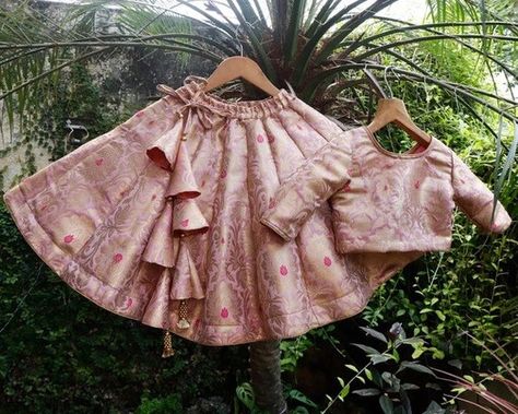 Lehenga Choli For Kids, Lehenga For Girls, Girls Lehenga, Sequin Lehenga, Kids Lehenga Choli, Brocade Lehenga, Lehenga Crop Top, Daughter Dress, Lehenga Choli Wedding