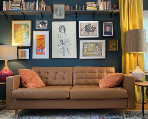 Ikea MORABO sofa in Bomstad golden brown. Morabo Sofa Ikea Living Room, Morabo Sofa Living Room Ideas, Ikea Morabo Leather Sofa, Morabo Sofa Living Room, Landskrona Sofa Living Rooms, Morabo Sofa Ikea, Tan Sofa Living Room Ideas Decor, Ikea Landskrona Sofa, Ikea Morabo