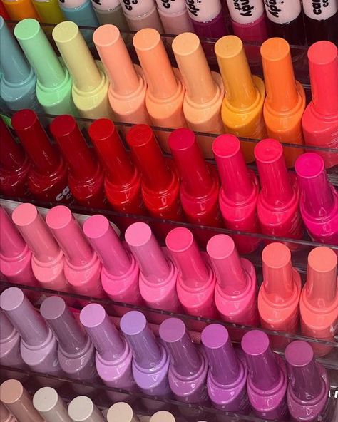 Rainbow Nail Polish, Nails Supplies, Cute Nail Polish, Nail Art Designs Images, Nail Business, Beautiful Nail Polish, Color For Nails, Rainbow Order, Cool Fidget Toys