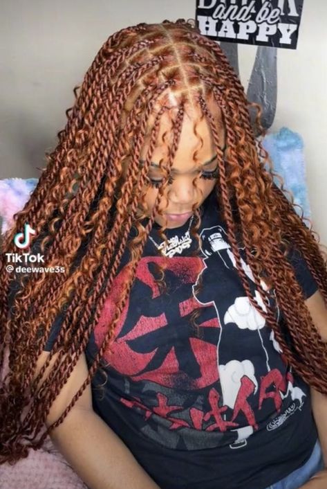 Copper Island Twist, Brown Boho Twists, Copper Island, Women Cornrows, Hairstyles Simple, Cute Box Braids, Braided Hairstyles For Black Women Cornrows, Boho Twists, Braided Hairstyle