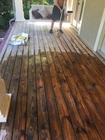 Wood Front Porch, Porch Kits, Porch Wood, Front Porch Makeover, Floor Wood, Porch Remodel, Porch Floor, Building A Porch, Porch Makeover