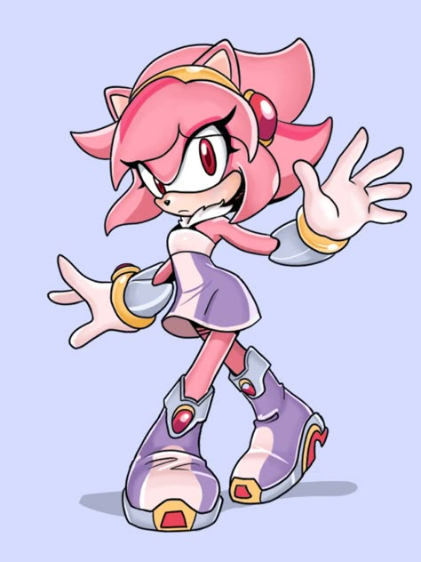 Sonia The Hedgehog, Sonic Poses, Sonic Oc Ideas, Sonic Oc, Amy Rose With Hammer, Super Amy Rose, Emo Amy Rose, Classic Amy Rose Icon, Amy Rose Hedgehog