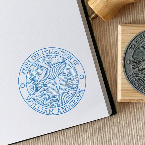 Custom Orca Book Stamp, Killer Whale Library Rubber Stamp, Personalized Library Stamp, Wood Stamp With Handle, Book Lover Gift Ideas - Etsy Canada Book Lover Gift Ideas, Lover Gift Ideas, Book Stamp, Killer Whale, Wood Stamp, Ink Stamps, Killer Whales, Seal Stamps, Ex Libris