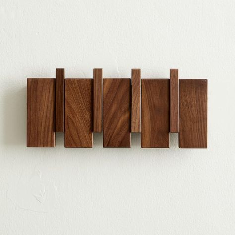 QUELLANCE Wood Coat Hooks Wall Mount,Walnut Wall Coat Rack with 4 Hooks for Hanging Coats/Keys/Hats/Robe&Towels/Plants/Bags : Amazon.ca: Home Wood Cart, Wooden Coat Hooks, Orchard House, Coat Hooks Wall Mounted, Walnut Wall, Hanger Ideas, Plant Bags, Door Entryway, Hanger Wall