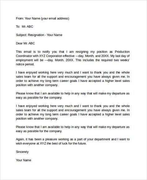 Letter Of Resignation Email Resign Letter, Employee Resignation Letter, Professional Resignation Letter, Letter Of Resignation, Short Resignation Letter, A Formal Letter, Job Resignation Letter, Resignation Letter Sample, Mail Template