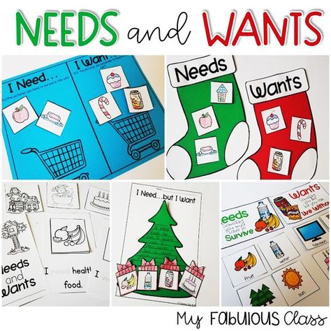 Wants Vs Needs Preschool Activities, Needs And Wants First Grade, Needs Vs Wants Kindergarten, Wants And Needs Kindergarten, Wants Vs Needs Activities, Needs And Wants Kindergarten, Kindergarten December Activities, Needs And Wants Activities, Wants And Needs Activities